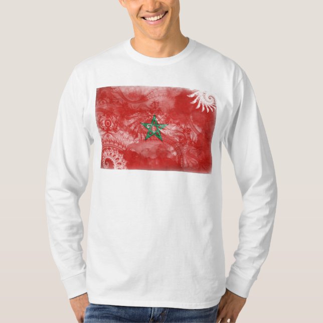 Camiseta Bandera de Marruecos (Anverso)