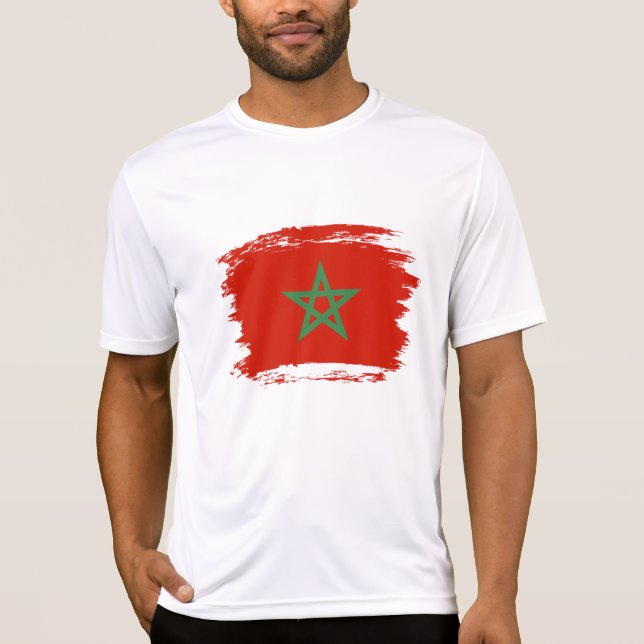 Camiseta Bandera de Marruecos (Anverso)