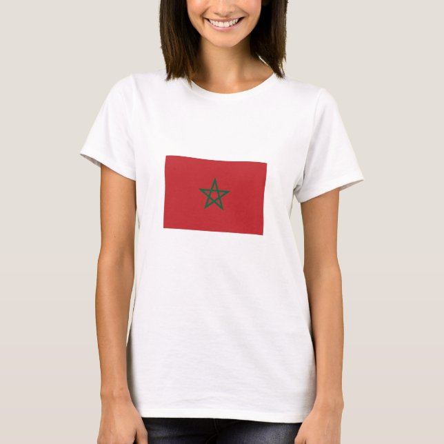 Camiseta Bandera de Marruecos (Anverso)