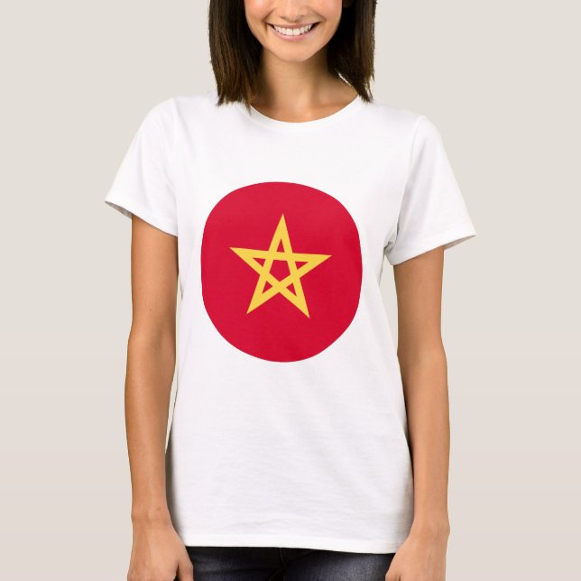 Camiseta Bandera de Marruecos (Anverso)