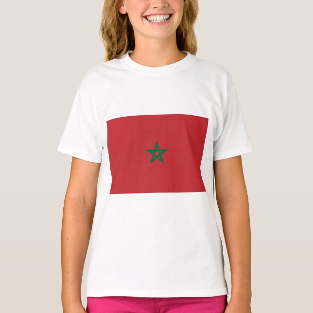 Camiseta Bandera de Marruecos (Anverso)