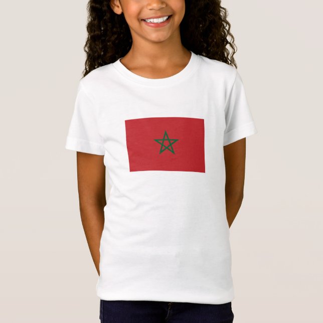 Camiseta Bandera de Marruecos (Anverso)