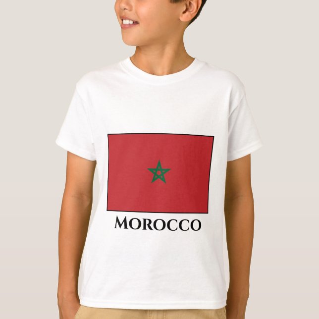 Camiseta Bandera de Marruecos (Anverso)