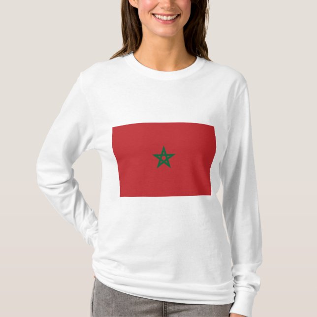 Camiseta Bandera de Marruecos (Anverso)