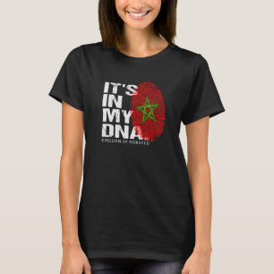 Camiseta Bandera de Marruecos ADN Amo Orgullo del Día Nacio