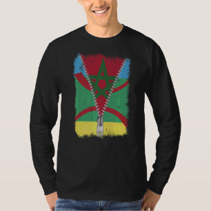 Camiseta Bandera de Marruecos amazigh Patrimonio del Norte
