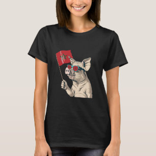 Camiseta Bandera de Marruecos Cerdo Raíces Marroquíes Orgul