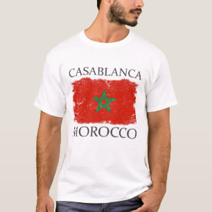 Camiseta Bandera de Marruecos de Casablanca Turista de Marr