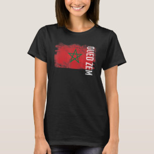 Camiseta Bandera De Marruecos De Zem Oued Para Los Marroquí