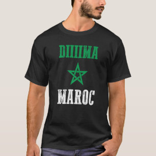 Camiseta Bandera de Marruecos del Orgullo Marroquí Dima Mar