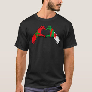 Camiseta Bandera de Marruecos en Argelia - Corazón argelino
