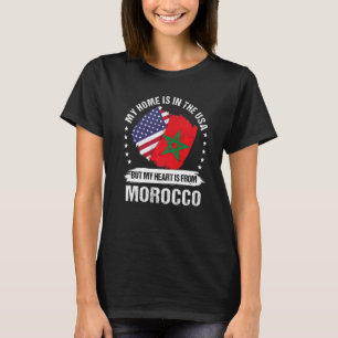 Camiseta Bandera de Marruecos Patriota Americano Marruecos 