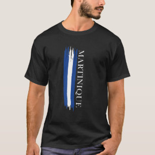 Camiseta Bandera de Martinica Bandas de color