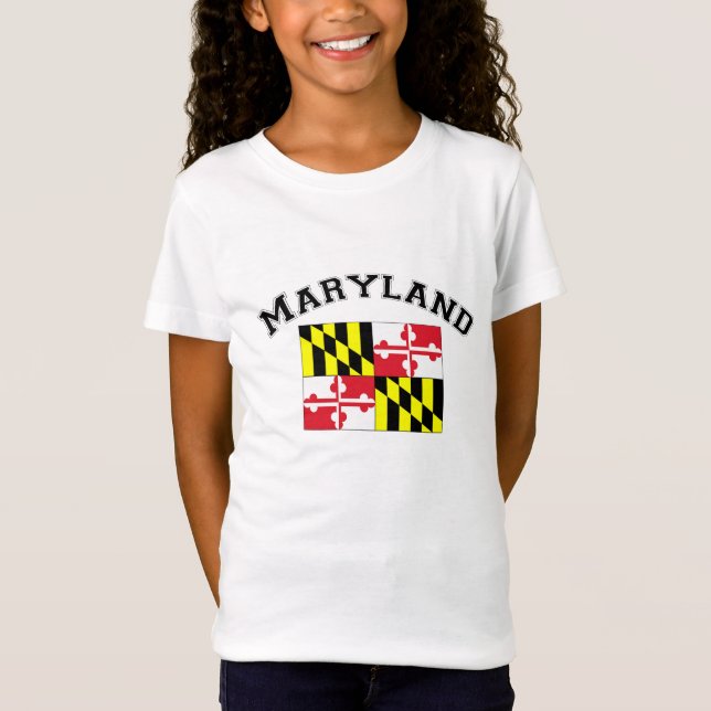 Camiseta Bandera de Maryland (Anverso)