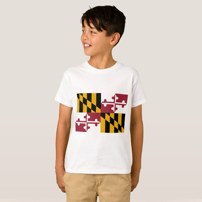 Camiseta Bandera de Maryland (Anverso completo)