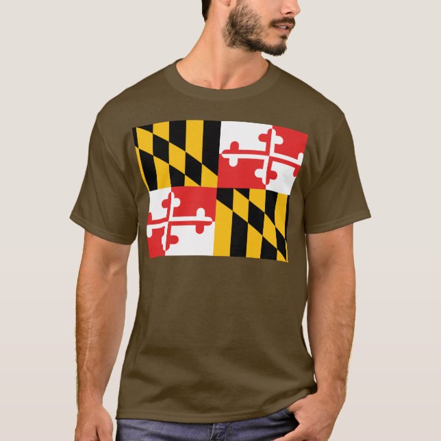 Camiseta Bandera de Maryland (Anverso)