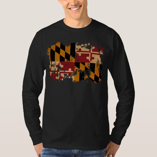 Camiseta Bandera de Maryland (Anverso)