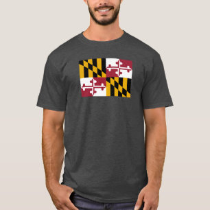 Camiseta Bandera de Maryland sobredimensionada
