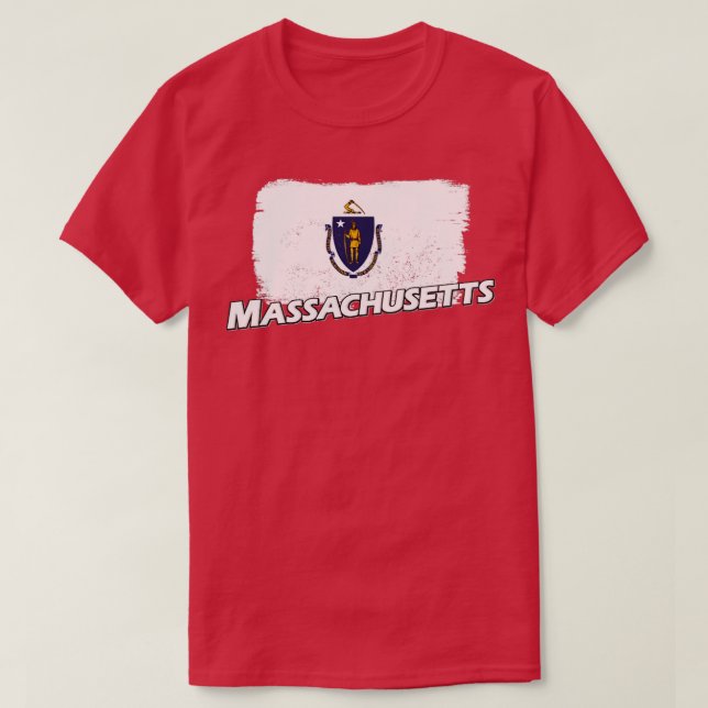 Camiseta Bandera de Massachusetts (Diseño del anverso)
