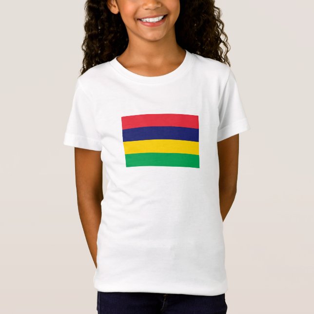 Camiseta Bandera de Mauricio (Anverso)