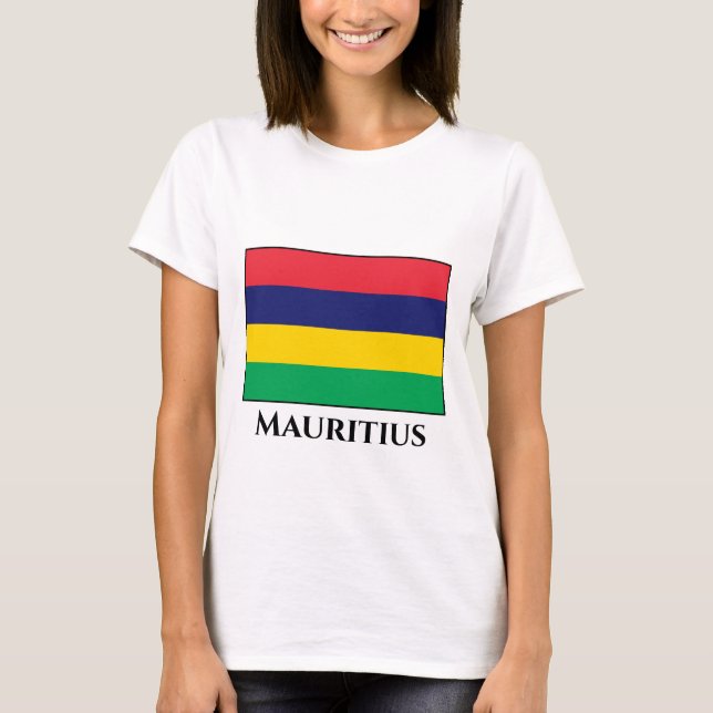 Camiseta Bandera de Mauricio (Anverso)