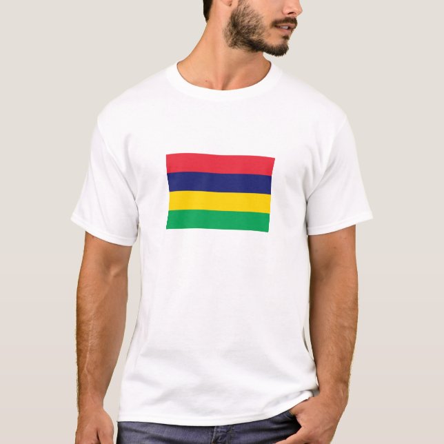 Camiseta Bandera de Mauricio (Anverso)