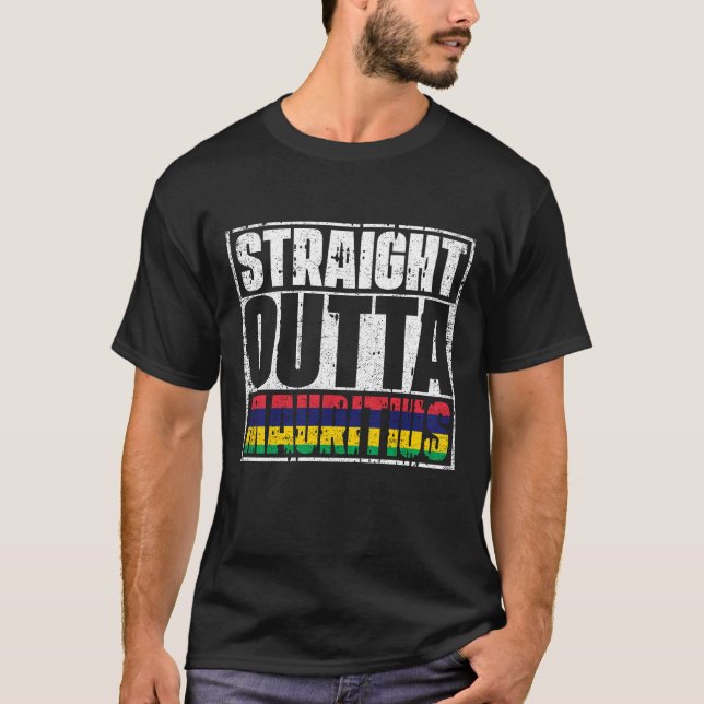 Camiseta Bandera de Mauricio (Anverso)