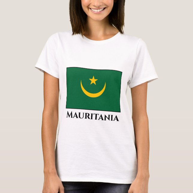 Camiseta Bandera de Mauritania (Anverso)