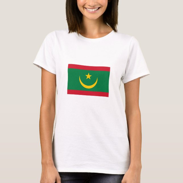 Camiseta Bandera de Mauritania (Anverso)