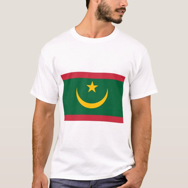 Camiseta Bandera de Mauritania (Anverso)
