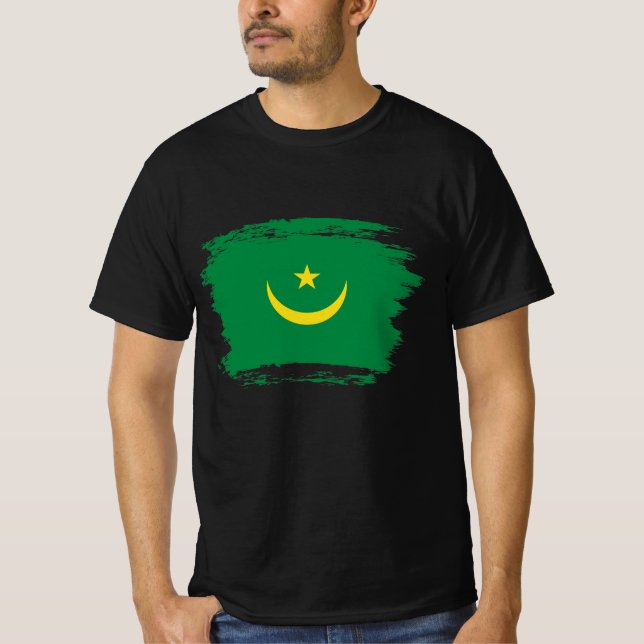 Camiseta bandera de Mauritania (Anverso)