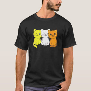 Camiseta Bandera de Maverique Orgullo de Montón Lgbtq Gatos