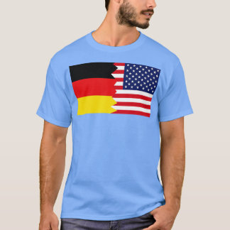 Camiseta Bandera de Media Alemania Estadounidense