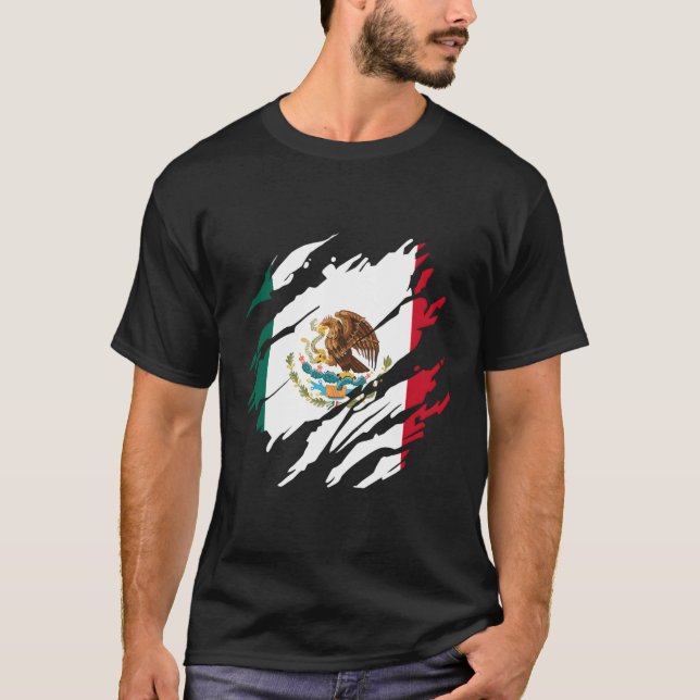 Camiseta Bandera de México (Anverso)