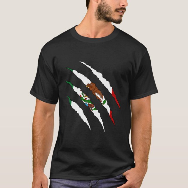 Camiseta Bandera de México (Anverso)