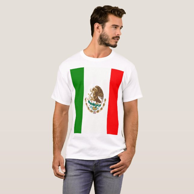 Camiseta Bandera de México (Anverso completo)