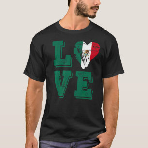 Camiseta Bandera de México Ama a México
