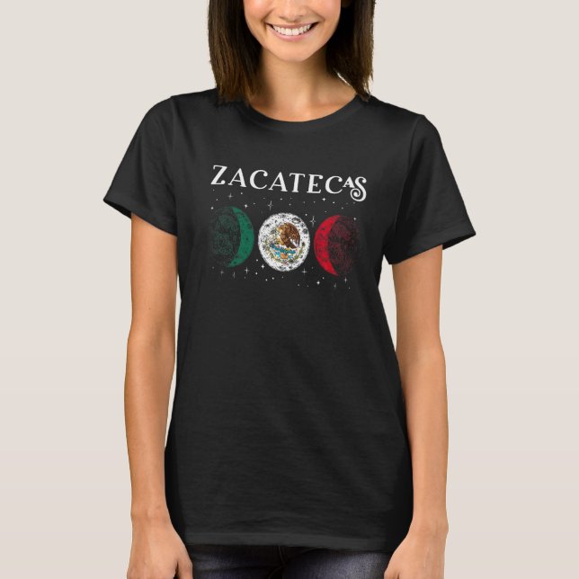 Camiseta Bandera de México Ama a Zacatecas Vacaciones en Mé (Anverso)