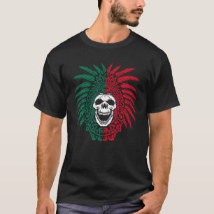 Camiseta Bandera de México Azteca Warrill Hecho En México C