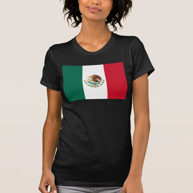 Camiseta Bandera de México, Bandera de la República Mexican (Anverso)