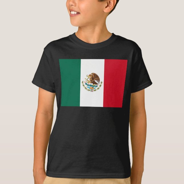 Camiseta Bandera de México, Bandera de la República Mexican (Anverso)