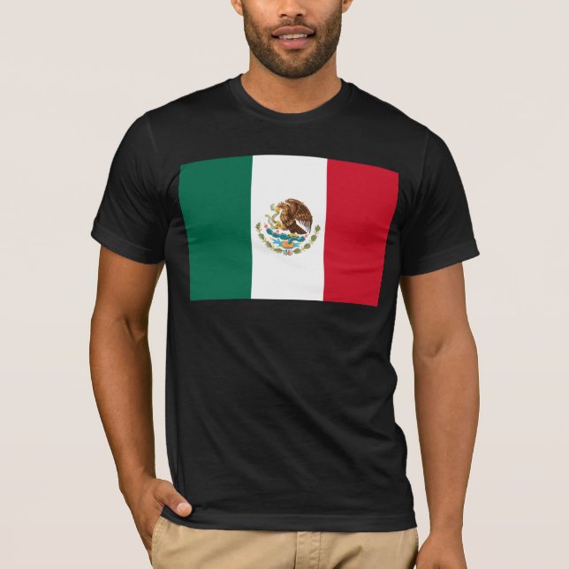 Camiseta Bandera de México, Bandera de la República Mexican (Anverso)