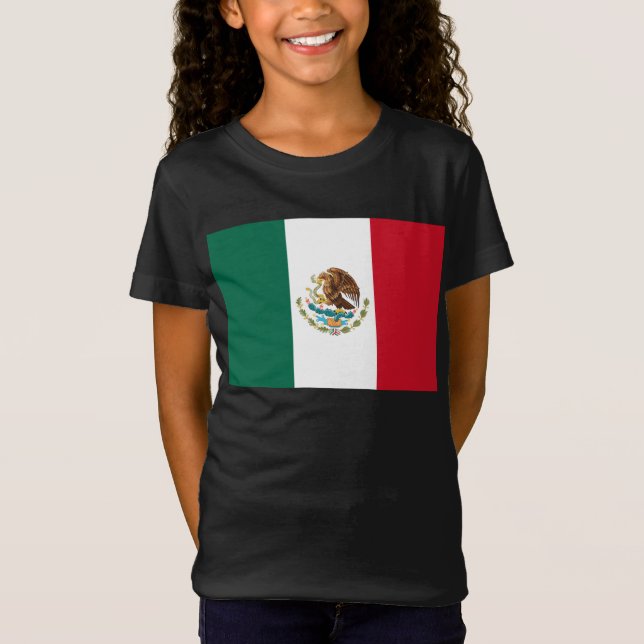 Camiseta Bandera de México, Bandera de la República Mexican (Anverso)