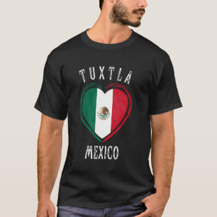 Camiseta Bandera de México Corazón Ciudad Tuxtla