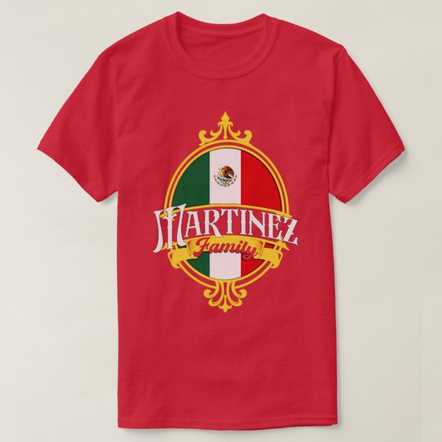 Camiseta Bandera de México de la Familia Martinez (Diseño del anverso)