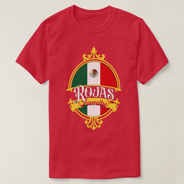 Camiseta Bandera de México de Rojas (Diseño del anverso)
