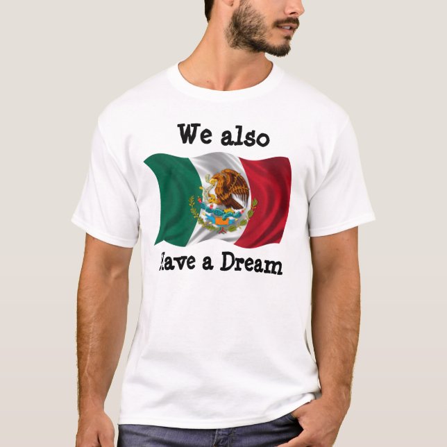 Camiseta Bandera de México, escudo de armas, también (Anverso)