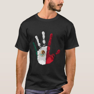Camiseta Bandera De México Impresión Hecho En México