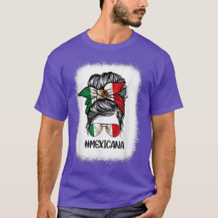 Camiseta Bandera de México Mamá Bun LATIN Patrimonio hispan