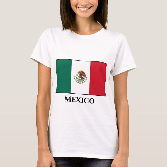 Camiseta Bandera de México (México) (Anverso)